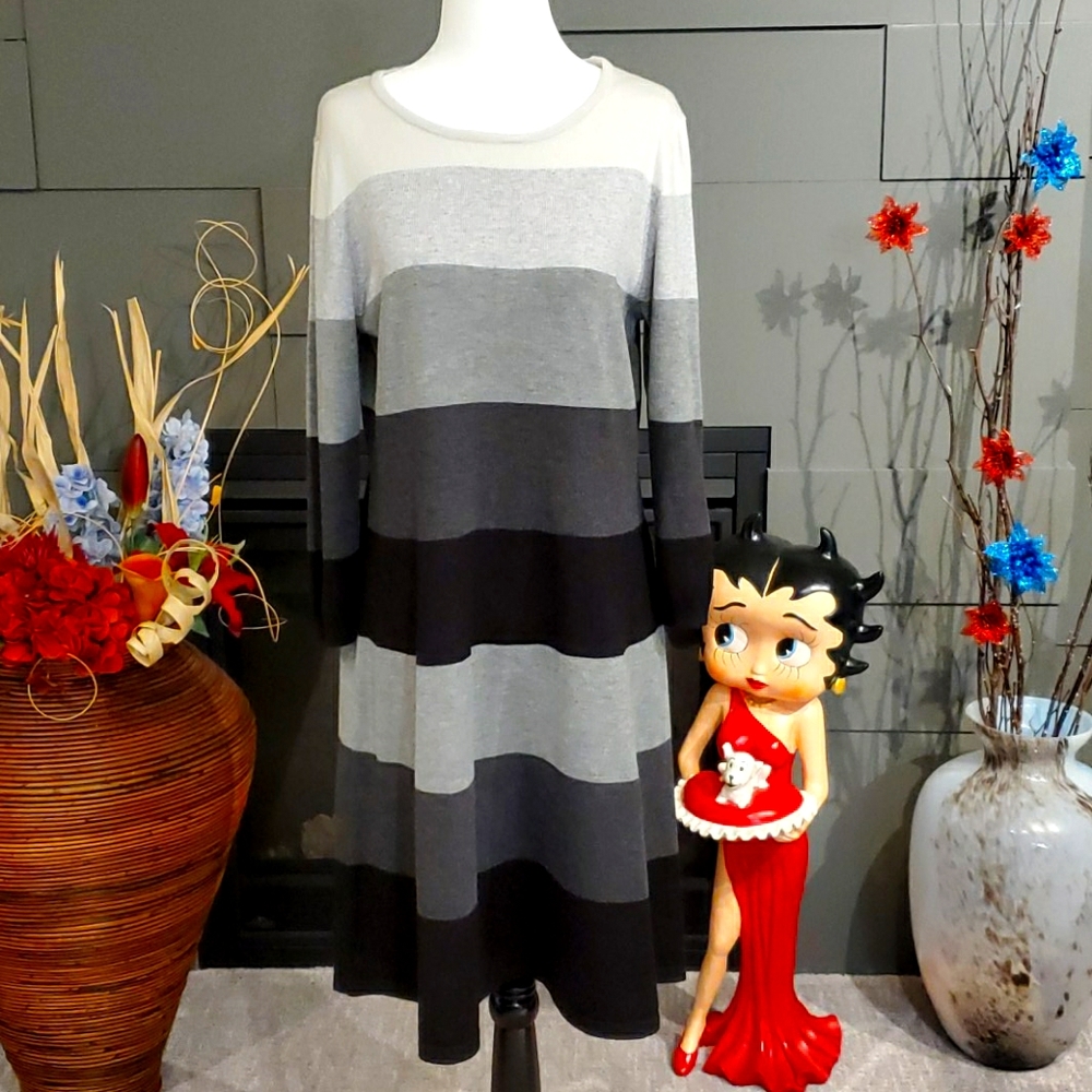 NWOT Jessica H Long Sleeved Sweater Dress
